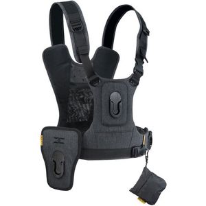 Cotton Carrier Camera Vest  voor 2 camera&apos;s met heupholster