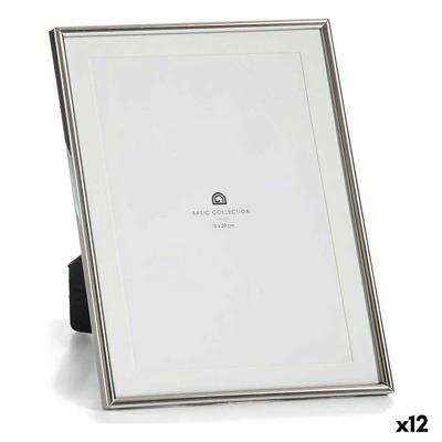 Fotolijsten Gift Decor Zilverkleurig Kristal Staal (12 Stuks)