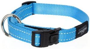 Rogz for dogs fanbelt halsband turquoise (20 MMX34-56 CM)