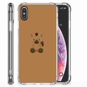 Apple iPhone X | Xs Stevig Bumper Hoesje Baby Hyena