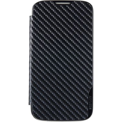 , Kickstand Folio Cover voor Samsung Galaxy S4 (Carbon Zwart)