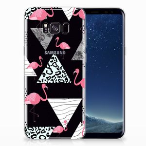 Samsung Galaxy S8 Plus TPU Hoesje Flamingo Triangle