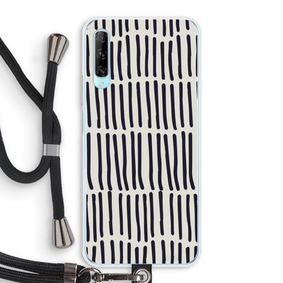 Moroccan stripes: Huawei P Smart Pro Transparant Hoesje met koord