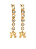 Palm Angels crystal-embellished monogram earrings - Or - thumbnail