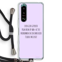 Tequila: Sony Xperia 5 III Transparant Hoesje met koord