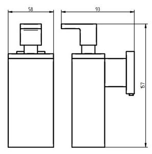 Haceka Edge zeepdispenser Chroom