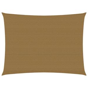 Zonnezeil 160 g/m 2,5x4 m HDPE taupe