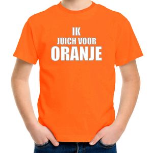 Oranje t-shirt ik juich voor oranje voor kinderen - Holland / Nederland supporter shirt EK/ WK