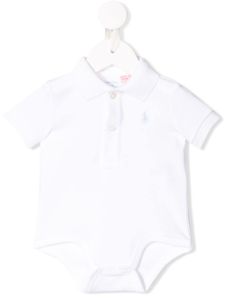 Ralph Lauren Kids body à logo brodé - Blanc