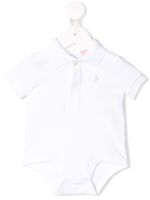 POLO RALPH LAUREN KIDS body à logo brodé - Blanc