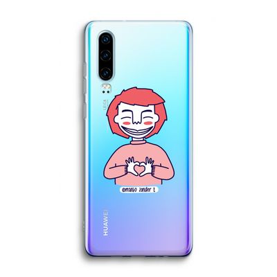 Hartje: Huawei P30 Transparant Hoesje