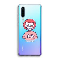 Hartje: Huawei P30 Transparant Hoesje