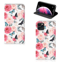 Apple iPhone 11 Pro Max Smart Cover Butterfly Roses - thumbnail