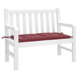 VidaXL Tuinbankkussen 100x50x7 cm stof gemêleerd wijnrood