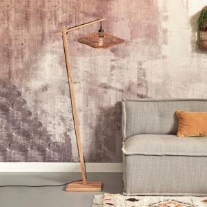 GOOD&MOJO Vloerlamp Zanzibar Bamboe en rotan, 150cm