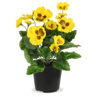 Viool kunstplant 25cm geel in kweekpot