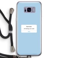 Reminder: Samsung Galaxy S8 Transparant Hoesje met koord