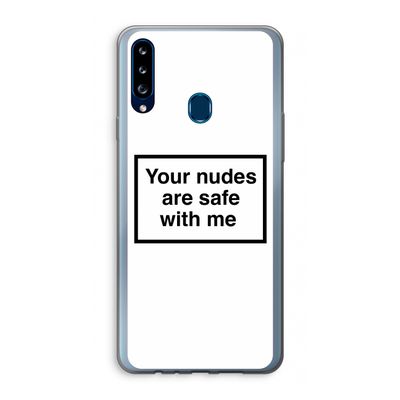 Safe with me: Samsung Galaxy A20s Transparant Hoesje