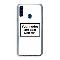 Safe with me: Samsung Galaxy A20s Transparant Hoesje