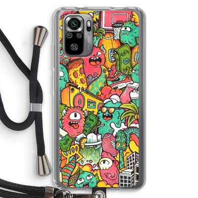 Vexx City: Xiaomi Redmi Note 10S Transparant Hoesje met koord
