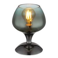 Globo Gunmetal tafellampMaxy met groen glas Ø 15cm - 15548T4