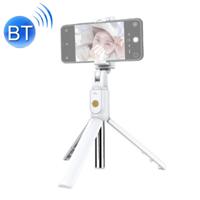 K07 Bluetooth 4.0 mobiele telefoon verstelbare Bluetooth Selfie Stick zelfontspanner Pole statief (wit)