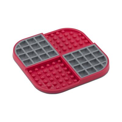 Voerbak voor honden Lickimat Polypropyleen TPR Rood