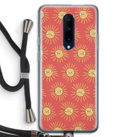 Zon: OnePlus 7 Pro Transparant Hoesje met koord Zon: OnePlus 7 Pro Transparant Hoesje met koord