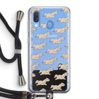 Ponys: Samsung Galaxy A40 Transparant Hoesje met koord