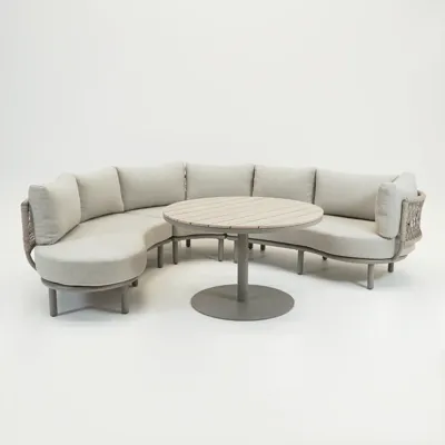 Matera L/D set 4-delig taupe/rope sand/vally sand