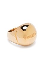 Versace bague Sphere à logo gravé - Or - thumbnail