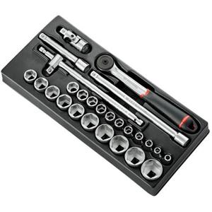 Facom Module 6-kant metrische doppen 1/2” - 26 stuks - S.161B - MOD.S161-46