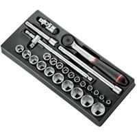 Facom Module 6-kant metrische doppen 1/2” - 26 stuks - S.161B - MOD.S161-46