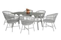 Diningset Cossato Oropa White Oosterik Home - Oosterik home