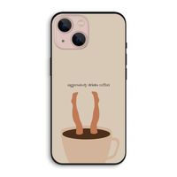 Aggressively drinks coffee: iPhone 13 Biologisch afbreekbaar hoesje
