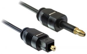 DeLOCK 1m Toslink audio kabel Mini-TOSLINK Zwart
