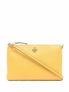 Tory Burch mini sac à bandoulière à plaque logo - Jaune