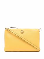 Tory Burch mini sac à bandoulière à plaque logo - Jaune