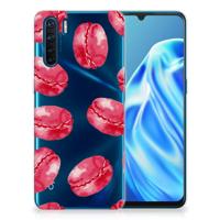 OPPO A91 | Siliconen Case | Pink Macarons