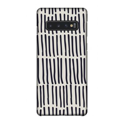 Moroccan stripes: Samsung Galaxy S10 4G Volledig Geprint Hoesje