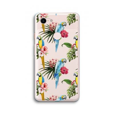 Kleurrijke papegaaien: Google Pixel 3 XL Transparant Hoesje