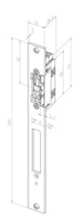Effeff 118.63 ProFix® 2 Elektrische inbouw deuropener type 118 | spanningsloos vergrendeld | met diode | met schootsignalering | 22-42V=~ | (22-26V