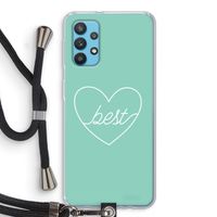 Best heart pastel: Samsung Galaxy A32 4G Transparant Hoesje met koord