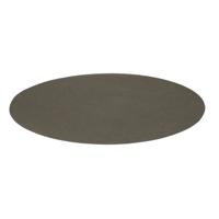 Wicotex Placemats Uni - donker grijs - rond 38 cm - anti slip laag - Teflon coating toplaag