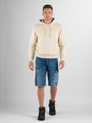 247Jeans Jaguar Short Workwear W87 Medium Blue Denim - Werk Jeans - Werkspijkerbroek