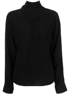 Róhe blouse à col lavallière - Noir