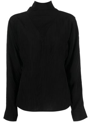 Róhe blouse à col lavallière - Noir