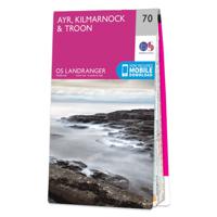 Wandelkaart - Topografische kaart 070 Landranger Ayr, Kilmarnock & Troon | Ordnance Survey - thumbnail