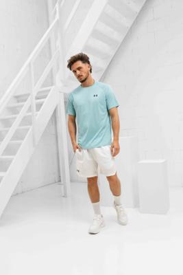 Under Armour Tech Textured Zomerset Heren Lichtblauw/Wit - Maat L - Kleur: LichtblauwWit | Soccerfanshop
