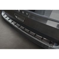 Zwart RVS Bumper beschermer passend voor Volkswagen Caddy V Cargo & Combi 2020- 'STRONG EDITION' AV254023